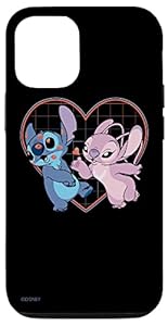 Disney Lilo and Stitch Engel Herz Küsse Hülle für iPhone 12/12 Pro