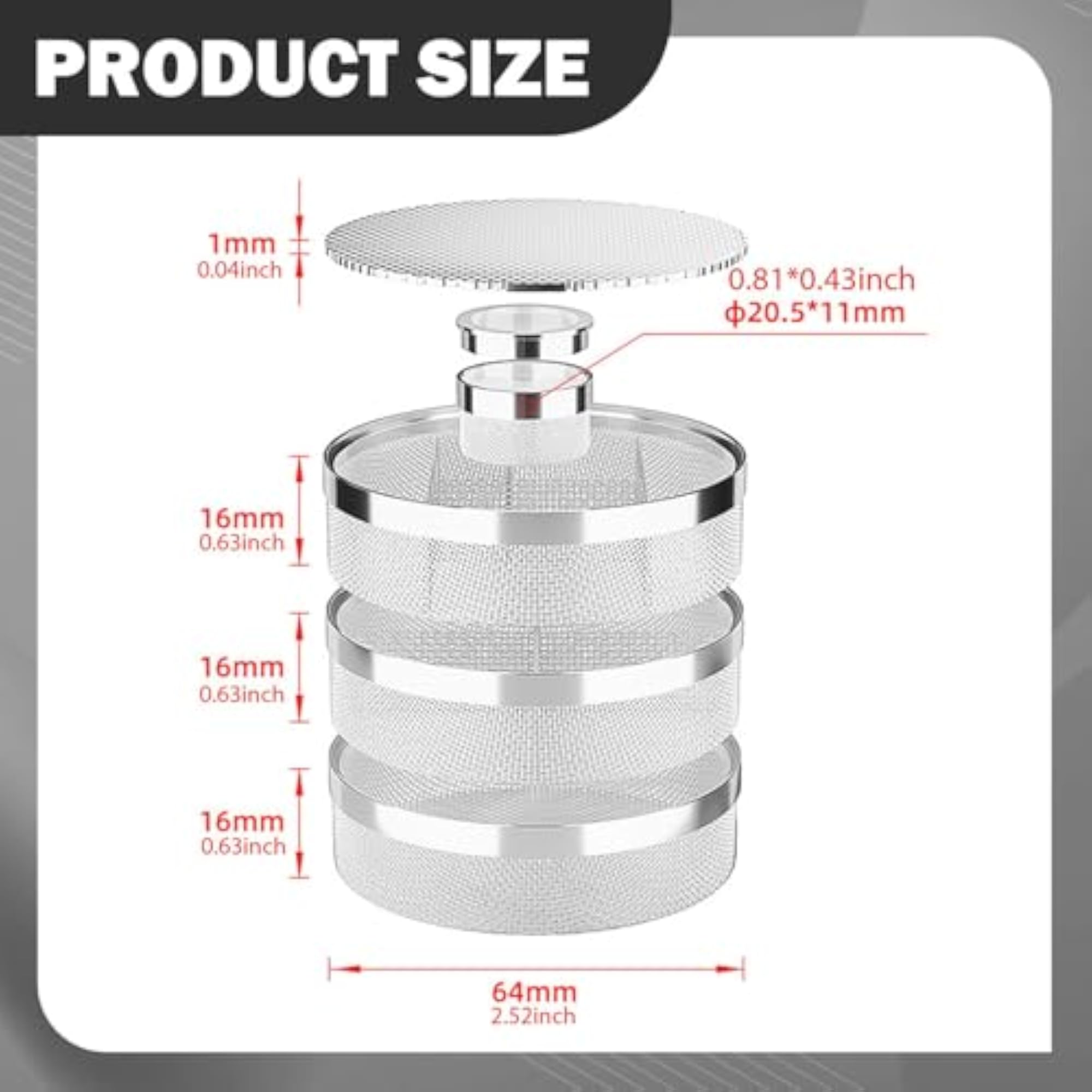 4x Watch Cleaner Baskets, Compact Design
