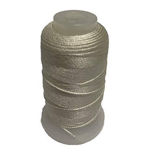 Sscc White Silk Spool/Silk Cord/Beading Cord/Size 00 / 695Yds / /100% Silk Thread/Jewelry Making/Tassel-Making/Embroidery-Making #TOP20