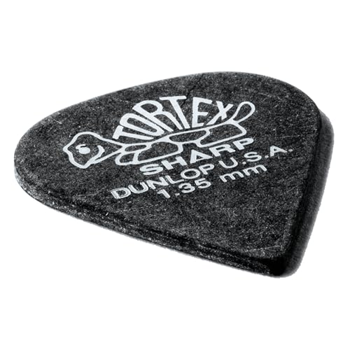 Médiators Tortex Sharp 135 noir Dunlop plectre guitare électrique - 5