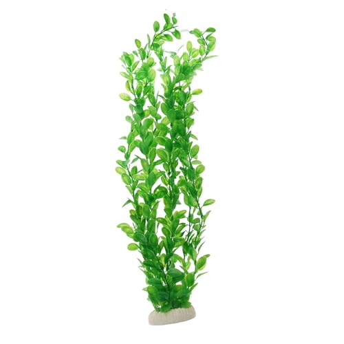 CAPASTEC Aquarium Decoration,Plastic Plant Decoration for Aquarium Fish Tank 20Inch (Green)