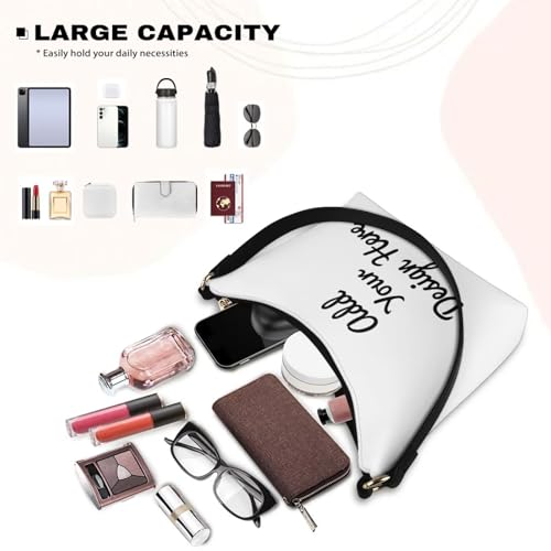 Image of Handbag for Women Leather Underam Shoulder Bag with Zipper Fashion Work Purse Waterproof Travel Wallet