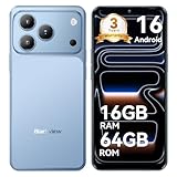 Blackview Wave 7C Smartphone Ohne Vertrag, Android 16 Smartphones 32MP+13MP KI Kamera, 16GB+64GB/2TB, 6.56" Handy Günstig, 5000mAh Simlockfreie Handys, 4G Dual SIM/Face ID/IP54/GPS/3 Jahre Garantie