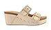 Raffiays Footwear Womens Main Squeeze Wedge - Featuring a 2.5-Inch Wedge, Two Fully Adjustable Rhinestone Buckles, Comfortable EVA Insoles for All-Day Wear - Raffia, Size 8