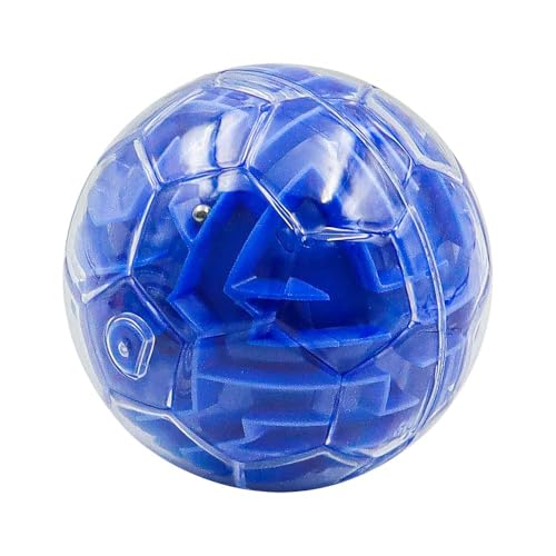 POFET Labyrinthball-Spielzeug, Mini-3D-Zauberpuzzle-Spielzeug, Metallperlen-Labyrinth, Intelligenz- und Ideenlabyrinth-Spiel, klassisches Puzzle, Denksportaufgaben, Geschenke