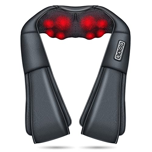 Cotsoco Back Massager,Shiatsu Shoulder And Neck Massager With Heat, Electric Deep Tissue Massage Pillow For Body Muscle Pain Relief,Best Gifts For Mom Dad Women Men,Home, Office And Car Use #TOP3