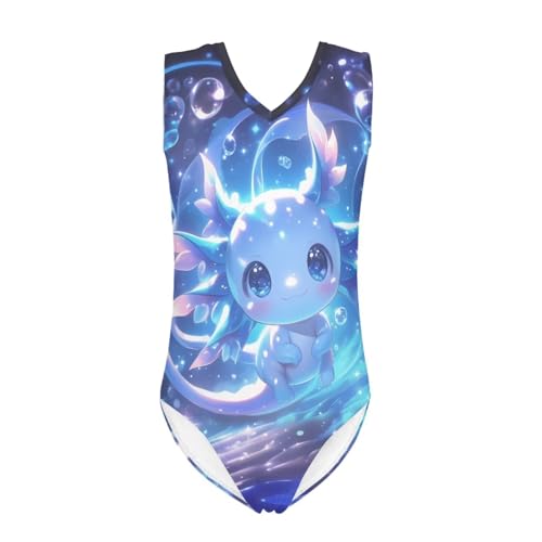 Image of Girls Swimsuits Size 3-14 Kids Summer Sleeveless One Piece Bathing Suit Beach V-Neck