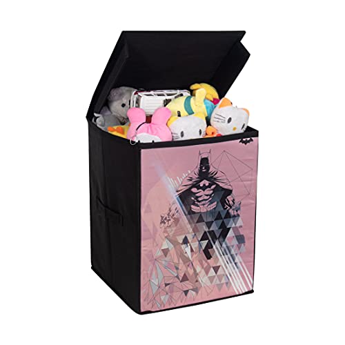 Image of Batman Toys Organizer Storage Box with Top Lid for Baby Boy's and Baby Girl's,(Pack of 1) Black