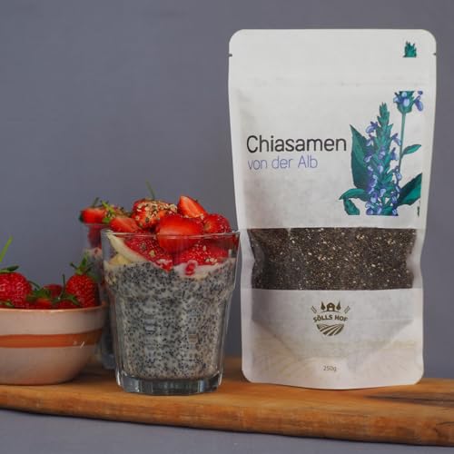 Sölls Hof - Chiasamen aus deutschem Anbau - 1 kg - regionaler Chiasamen, Superfood direkt vom Landwirt