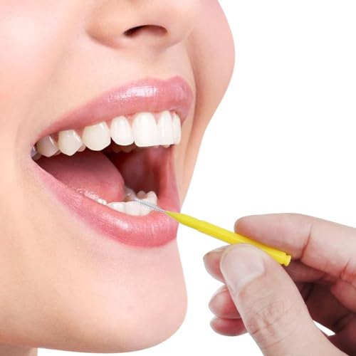 100 Pieces Interdental Brush, Toothpicks Tooth Flossing Head Oral Dental Hygiene Brush,Braces Brush Teeth Cleaner Dental Floss Stick Tooth Cleaning Tool - Image 5