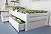 Produktbild Einzelbett/Gästebett"Easy Premium Line" K1/1n inkl 2 Schubladen und 2 Abdeckblenden, 90 x 200 cm Buche Vollholz massiv weiß lackiert