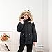 Black Boy Girl Outfit for Children Boy Girl Fall Winter Warm Thick with Hood Plain Hooded Outfit Child 2025 Clothes Fashion 9 Years