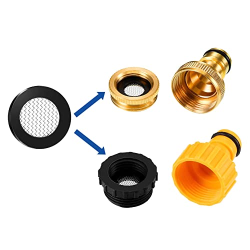 Siebdichtung, Duschkopf Dichtung, Dichtung Filternetz, Schlauchdichtung Filternetz, für Gartenschlauch,Wasserhahn, 20mm, 15 PCS