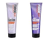 Fudge Professional Purple Conditioner, Everyday Clean Blonde Damage Rewind Gradual Toning for Blonde Hair, 250ml & Purple Shampoo, 250ml