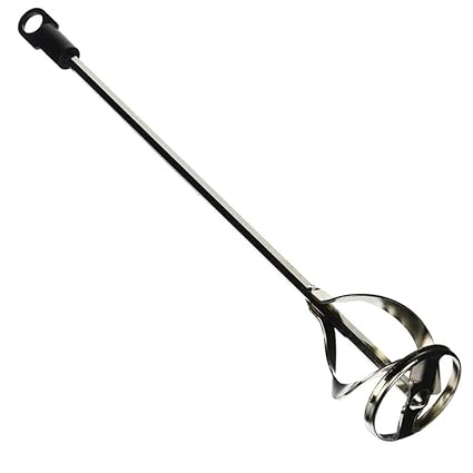 Edward Tools Paint and Mud Mixer for 1 to 5 Gall Buckets - Fits All Standard Drills - Zinc Plated Steel - Reinforced Weld - Hex Head for Non Slip - Mud Drill Attachment Comes with