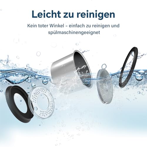 6,5L Hundenapf Grosse Hunde,Wassernapf Hund Ohne Sabbern, Trinknapf Hund, Wassernapf für Mittelgroße/Große Hunde(grau, 6.5L)