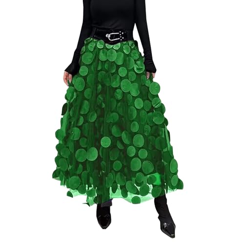 Angebot des Tages Blitzangebot Sale Angebote Damen Bekleidung Tüllrock Damen Karneval Kostüm Rock, Damen-Gepunkteter Garnrock, Hohe Taille Röcke Party