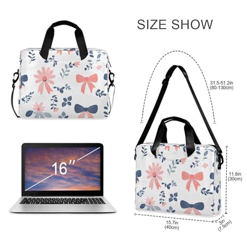 Funda para portátil ALAZA 15.7 in con correa rosa miniatura 5