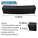 YoRise 4PCS Car Door Edge Guards, EVA Foam Bumper Guard Strip with Self Adhesive, Anti-Scratch & Collision Car Door Protector Trim for Vehicle Front/Rear Lips (Black)
