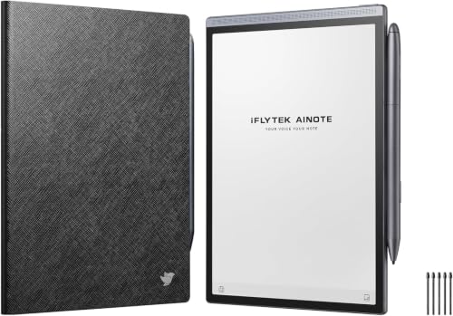 iFLYTEK AINOTE Air 2 �d�q�m�[�g&�ی�P�[�X�i�u���b�N�j&�ւ��c5�{�Z�b�g E-Ink ChatGPT�A�g