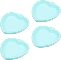 Vista 1 de Zerodeko Molde en forma de corazón, bandejas de silicona para hornear, molde de galletas de silicona, molde para magdalenas en forma de corazón