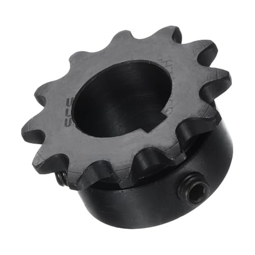 Image of uxcell #35 Chain Roller Sprocket B Type, 3 /4 inch Bore 12 Tooth Single Strand Chain Sprocket, Carbon Steel, Keyway with Set Screws