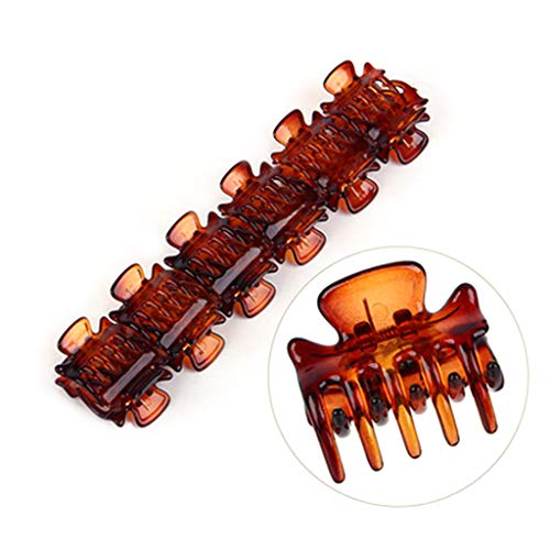 Yinuneronsty 12 unità/set da donna e ragazza, 3 cm, mini mollette a artiglio geometrico, in plastica colorata, assortite, mini forcine a ganascia, barrette di forza di morsa forte