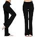 Produktbild NB Frauen-Tunnelzug-Hose Modal Comfy Yoga-Hose Tanz und im Freiensport (M, Schwarz)