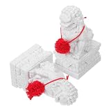Importancia cultural: la inclusión del león representa la armonía y la suerte, lo que lo convierte en una opción ideal para ocasiones festivas o uso personal, mini figura de león de la riqueza, león guardián de la prosperidad