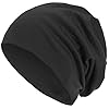 style3 Warme Herbst Winter Slouch Beanie XXL aus atmungsaktivem, feinem und leichten Jersey Unisex Mütze Wintermütze Einheitsgröße