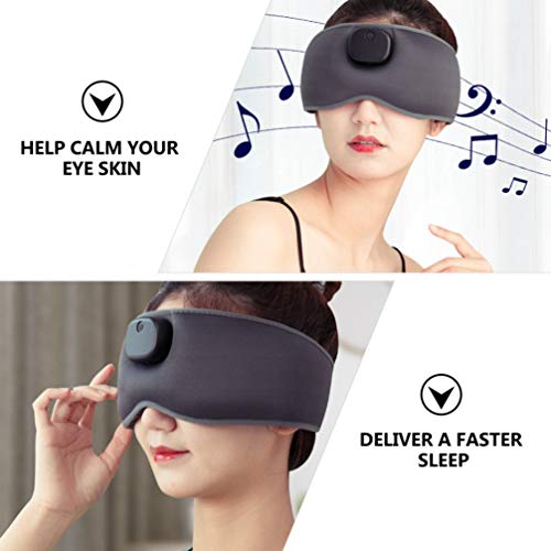 EXCEART Massageador elétrico para olhos para dormir, capa para dormir, proteção para olhos para mulh