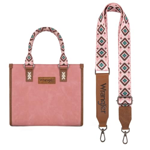 Image of Montana West Wrangler Tote Bag for Women Aztec Western Retro Purse Top Handle Handbags