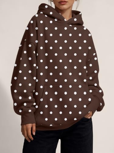 Image of Trendy Queen Women Oversized Hoodies Fall Outfits | Gentle Skin Feel, Aesthetic Drop Shoulder, Large Kangaroo Pocket, Seamless Daily Outfit Match