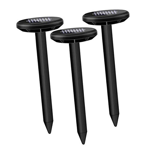 Preisvergleich Produktbild DECTRONIC Maulwurfschreck Maulwurf Vertreiber solarbetrieben, mit ON / Off Schalter, Ultraschall Schädlingsbekämpfung gegen Wühlmäuse, Mäuse