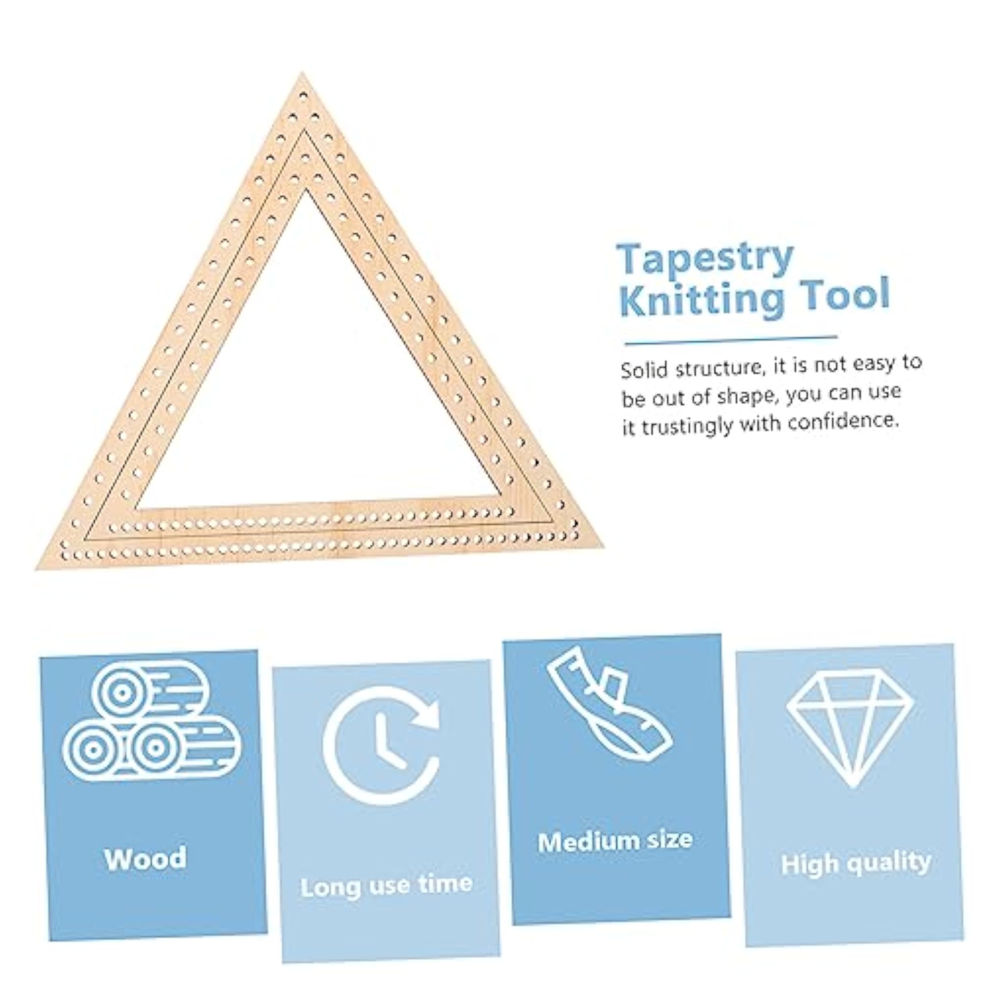 2pcs Tapestry Knitting Machine Triangle Shape Wall Tapestry