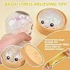 Dumpling Squishy, Glitter Mystery Dumplings Box, Squishy Dumpling Stress Relieving Toy, Soft Squeeze Decompression Dough, Interesting, with Food Steamer Stretchy Desk Toys (B-Pink) #3