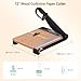 12 Inch Heavy Duty Paper Cutter, Wood Guillotine Paper Cutter & Paper Trimmer, 30 Sheets Capacity Paper Cutting Board for Classroom, Crafting, Cardstock Black