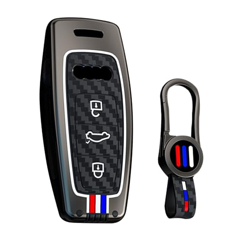 Coque de protection silicone lumineuse ontto noire pour clé Audi 4 boutons