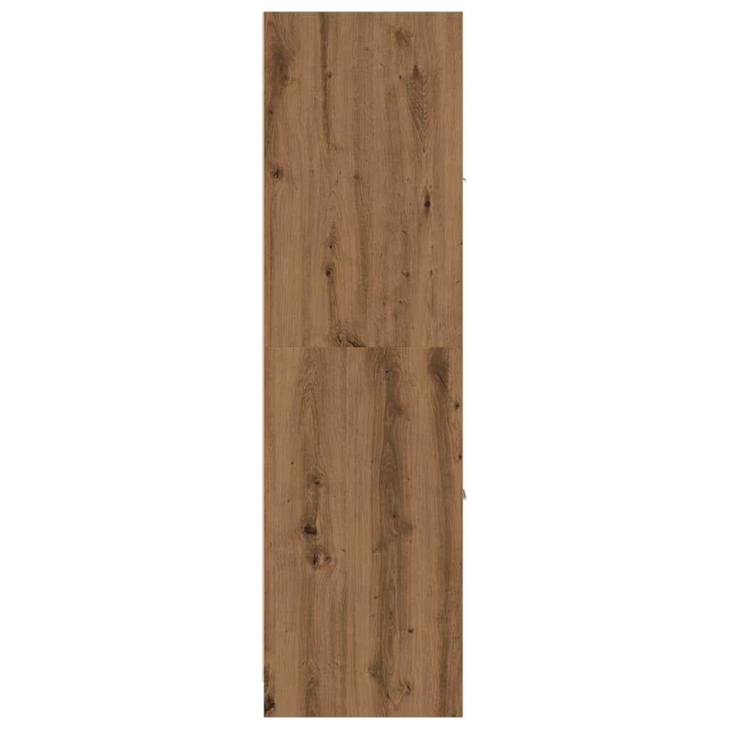 Apothekerschrank Artisan-Eiche 40x41x144,5 cm aus Holzwerkstoff, Schubladenschrank mit praktischem Stauraum für Küche Wohnzimmer und Büro