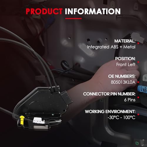 Image of CCIYU Door Lock Actuator Front Left for Nissan Pathfinder 2013-2019