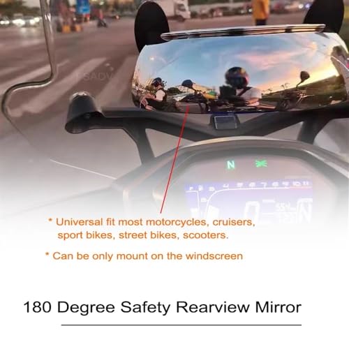 Espejo retrovisor universal de motocicleta gran angular para parabrisas R1250GS 3