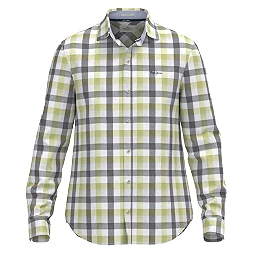 Pepe Jeans Pembroke Chemise Homme en coton haut de gamme aux finitions soignées