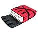 Red Polyester Insulated Pizza / Food Delivery Bag 16″ - 18″ Professional Pizza Delivery Bag- Moisture Free- Holds Multi Pizza Boxes - Commercial Pizza Bag.