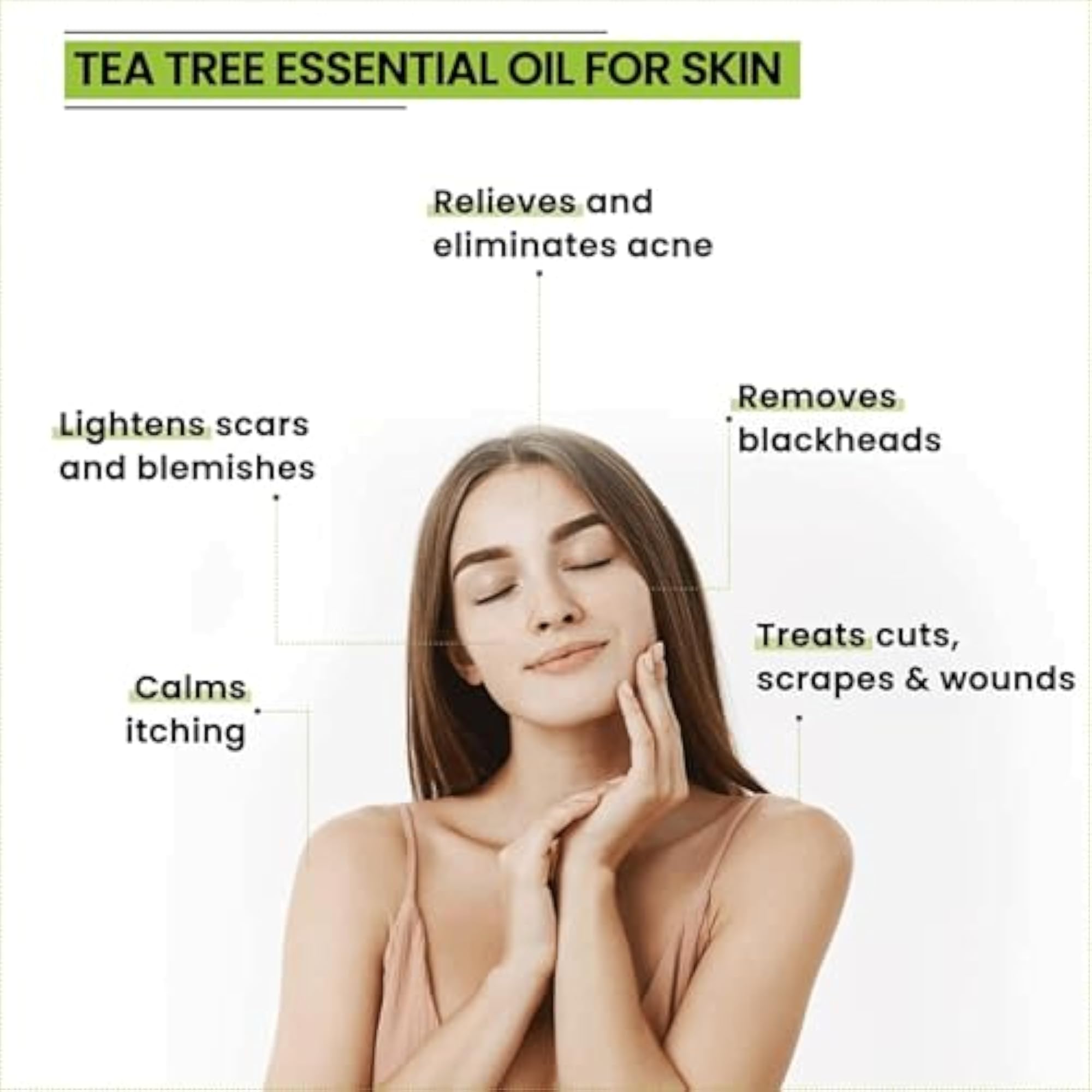 Tea Tree Essential Oil for Skin, Hair & Toenails, 100% Natural