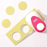 COMPATIBILIDAD – Adecuado para papel de scrapbook y cartulina de hasta 160 gramos. El tamaño del corte es est Ø37,6 mm