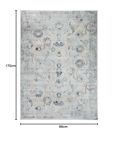 Safavieh Traditional Indoor Woven Rectangle Area Rug, Vintage Collection, VTG115, in Light Blue - Image 3