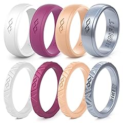 SetO - White, Burgundy, Peach, Silver