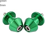 Material: Aluminiumlegierung Felicey Perfekt anwendbar Bremsen-Kupplungs-Hebel 2 Stück 6mm Motorrad CNC Swingarm Sliders Spools Montageständer Klöppel Schwinge for Yamaha MT09 MT09 R1 R3 R6 R25 R6S Stylistisches Aussehen