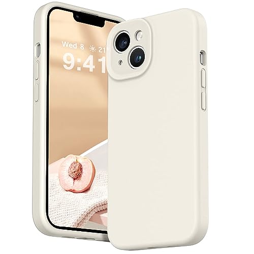 ROUMAYMAY Coque pour iPhone 13, Silicone Liquide Protection Amélioré [L'appareil Photo], avec Doublure en Microfibre Lisse Douce Anti-Rayures, Coque pour...