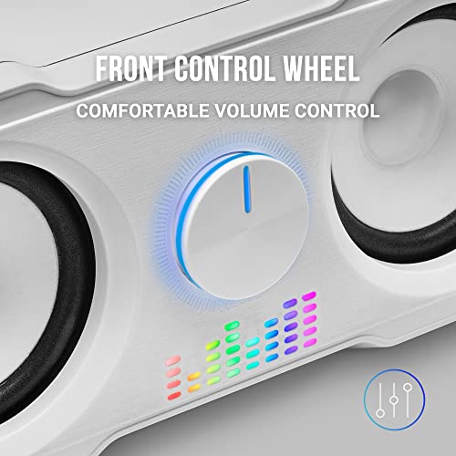 MS1, Altoparlanti da Gioco 10W, sSubwoofer, 3.5mm Jack e USB, 6 Driver Audio - Casse per PC - Immagine 4